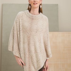 Chico’s leopard-print poncho S/M